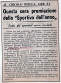 Enzo Oleari Sportivo dell'anno 1971